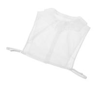 Zerodeko Detachable White Polyester Fake Collar for Women, Fashionable False Shirt Collar with Excellent Texture, Simple and Fresh Design to Decorate The Neckline for Casual Wear