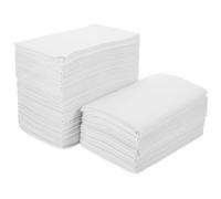 Zerodeko Disposable Nail Table Station Mats 125pcs White Pulp Manicure Desk Pads Protect Desktop Surface for Home and Tattoos Salon Use