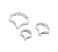Zerodeko DIY Baking Tool 3 Piece Stainless Steel Cookie Cutters Carnation Petals for Fondant Chocolates