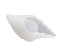 Zerodeko DIY Crystal Epoxy Mold White Conch Storage Box Silicone Casting Mold Flexible and Easy to Clean for Art Crafts and Meaningful