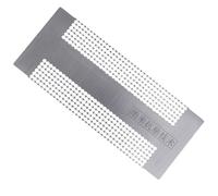 Zerodeko DIY Dot Drill Ruler Double Row Diamond Drawing Ruler Silver Steel Tool Prevents Diamonds from Getting Stuck Easy to Clean for Hand-Made at Home