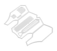 Zerodeko DIY Scrapbook Cutting Dies Carbon Steel Craft Cutting Die Silver 9.3x6.5cm Create Creative Shapes Not Easy to Crack for DIY Making and Card Crafting Supplies