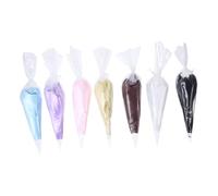 Zerodeko DIY Simulation Cream Glue for Phone Case Crafts Lightweight Adhesive Resin Paste in Mixed Colors White Pink Violet Blue Chocolate Black Easy Use for Beginners and Handmade