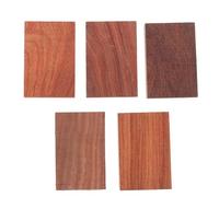 Zerodeko DIY Wooden Blocks 5Pcs Unfinished Hardwood Slices for Creative Art Projects Carving Material Suitable for Woodturning and Crafting