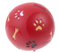 Zerodeko Dog Leaking Food Red Tpr Ball with Scent Holes | Easy to Clean, Treat Dispensing Design, PET Training Supply, for Dogs and Play Sessions