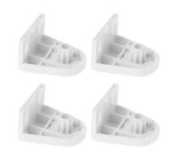 Zerodeko Double Roller Blind Wall Mount Bracket for Home and Office Window Shade Hardware 4pcs PVC Triangular Curtain Support with Long Term Reliability and Universal Compatibility