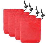 Zerodeko Drawstring present Bags Outdoor Drawstring Bags 4pcs Nylon Cinch Stuff Pouch with Toggle Small Storage Bag Jewelry Pouch for Home Travel Outdoor Camping Hiking Jewelry present Bags