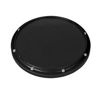 Zerodeko Drum Practice Pad Abs Plastic Beginners Carbon Fiber in 10-inch for Rhythm Training Premium, Practical Drum Pad for Basic Drumming Skills and Black