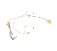 Zerodeko -Ear Wired Headset Microphone with Flexible Boom for Tour Guides and Fitness Instructors, 3.5Mm L Plug, Skin Tone Colour