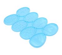 Zerodeko Easter Egg Pendant Silicone Mold in Lake Blue for DIY Keychain Crafts, Bunny Egg Hanging Mold for Easter Decorations and Resin Casting