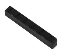 Zerodeko Ebony Solid Wood Acoustic Guitar Nut Pre-slotted Guitar String Nut Elegant Appearance Comfortable Design String Protection