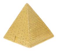 Zerodeko Egyptian Pyramid Model Resin Mini Pyramid Decoration Small Figurine Home Decor Desktop Decor Bookshelf Cabinet Accent for Office Display and Ancient Egypt Style