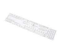 Zerodeko Ekg Ruler for Heart Rates with Flexible Plastic Material, Portable Electrocardiogram Measuring Reference Tool, for Emergency Services and Clinical Use