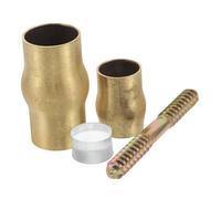 Zerodeko Elderly Crutch Joint Set Brass Ferrule Non-Slip Walking Cane Connector Accessories for DIY Senior Canes