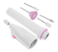 Zerodeko Electric Nail Polishing Machine Nail Art Tool Portable Low Noise Easy to Use for DIY Manicure White Plastic Alloy Device for Women