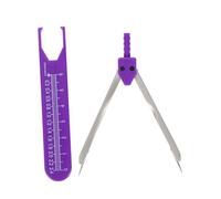 Zerodeko Electrocardiogram Measuring Tool with Precision Machined Calipers and Clear Scale Markings Iron and Plastic Cardiology Ruler for Nursing and Cardiac Care Instrument Use in Medical
