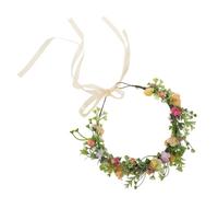 Zerodeko Elegant Wedding Floral Crown Headband for Bride Lightweight Cloth Flower Headwear with Beautiful Flower Design Suitable for Women