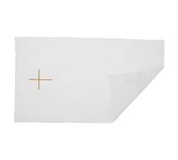 Zerodeko Embroidered Church Communion Linen Altar Cloth White Linen Corporal for Communion and Baptism for Religious Ceremonies and Mass