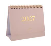 Zerodeko English Calendar 2027, Academic Monthly Flip Planner, Pink