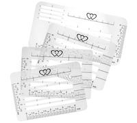 Zerodeko Envelope Addressing Guide Stencil Template Set with Ruler 4pcs Multi-use Addressing and Journal Lettering Aid for Lettering and Mailing Envelopes for School and Office
