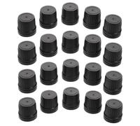 Zerodeko Essential Oil Bottle Caps Tamper Evident 100pcs Plastic Leakproof 18 Tooth Fragrance Bottle Stoppers Replacement Suitable for Beer Festival Celebration