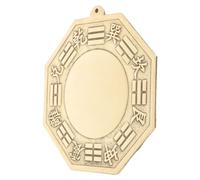 Zerodeko Exorcism ornament Bagua Mirror, Copper Convex Wall Mirror, Golden Hanging Decor for Door Decoration, 16 cm for Family and Friends