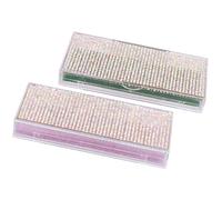 Zerodeko Eyelash Storage Box and Tools Eyelash Organizer 2pcs Plastic Rhinestone Shiny Cover Easy Open and Close Professional Beauty Salons Personal Use