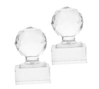 Zerodeko Eyeshadow Repair Press 2Pcs round Acrylic Highlighter Repair Tool Even Compression Versatile Function for Makeup Artists and Enthusiasts Personal Use