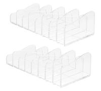 Zerodeko Eyeshadow Wear-resistant Divided with 8-section Organizer 2pcs Palettes Ps Makeup Storage Holder Scratch-resistant Cosmetic and for Dressing Table and Shopping Mall