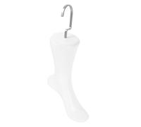 Zerodeko Female Foot Sock Display Model with Hook Plastic Sock Stand for Store Shop Use White Adult Foot Mannequin Practical and Easy to Use