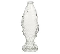 Zerodeko Fish Modeling Flowerpot Glass Drift Bottle with Cork DIY Decorative Message Jar for Home Décor