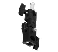 Zerodeko Flash Stand Umbrella Mount Adapter with Tripod Thread, Umbrella Holder Clip for Photography Lighting, Flash Light Mount Bracket Compatible with Studio Light Stands