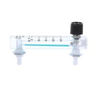 Zerodeko Flow Meter for Oxygen 2.5-25 LPM Vertical Tube with Hose Barb