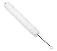 Zerodeko Flute Cleaning Brush White Cotton Cleaner with Twisted Wire Head Lightweight Musical Instrument Accessory for Gentle Deep Cleaning and Maintenance
