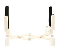 Zerodeko Foldable Violin Stand Portable Waterproof Pu Frame Practical Professional Violin Rack for Performances White Telescopic Display