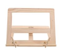 Zerodeko Foldable Wooden Cookbook Stand with Multiangle Adjustment and Spacesaving Storage, Portable Book Stand for Recipe and Textbook Reading, Desktop Easel for Office and Home Use