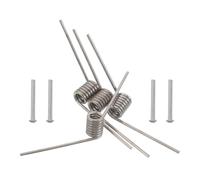 Zerodeko Food Clamp Replacement Spring Kit - 1 Set Metal Torsion Spring with Rivet for Bread and BBQ Tongs Maintenance, Includes 1.5mm Wire Diameter Parts