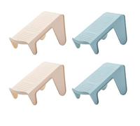 Zerodeko Footwear Storage Rack Lightweight and Strong Shoes Slots Rack 4pcs Practicability Pp Material Single Storage Specification Suitable for Shoe Shops and Hotels