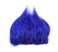 Zerodeko Funny Wig for Halloween, Troll Flame Wig for Adult, Blue | Unisex Crazy Hair Costume Wig, Colored Headgear for Cosplay, Party, Carnival, and Clown Costume Accessories