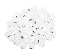 Zerodeko Garment Hanger in and for Efficient Organisation and Space Saving for Or 50pcs White Size Marker Tags Style Coding Hanger Markers for Clothing and Shoes Clothing Shoes in Home Or