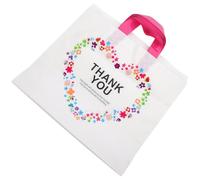 Zerodeko Garment Wrapping Pouch Made of Sturdy Pp Material with Delicate Pattern 50pcs Portable Bulk Tote Bags Easy to Use Storage Holders for Holiday and Self-driving Trips