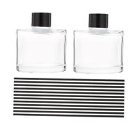 Zerodeko Glass Aromatherapy Diffuser Bottles for Interior Space, 50ml Reed Diffuser Container with Elegant Design, Diffusing Fragrance and Decorating Home Or Meditation Areas