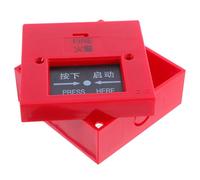 Zerodeko Glass Break Alarm Switch with Cover, Plastic Fire Alarm Button, Red, Manual Reset, for Office Buildings and Shopping Malls