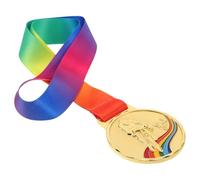 Zerodeko Gold Cycling Race Medal with Neck Ribbon, Bicycle Racing Award Medal for Competition Winners, Sports Victory Prize for Cyclists and Racing Events