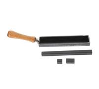 Zerodeko Gold Melting Mold Metal Refining Mould with Wooden Handle and 2 Steel Bars Alloy Steel Convenient Handle Adjustable Size for Jewelry Casting and Precious Metal Melting Random Style