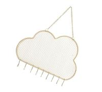 Zerodeko Golden Iron Earring Organizer Display Holder with Cloud Shape Design, Simple Elegant Earring Hanging Rack for Window Display over The Counter Storage