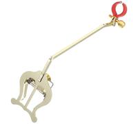 Zerodeko Golden Stainless Steel Trombone Music Lyre Clip Lightweight Multifunctional Design Flip Folder for Trumpet and French Horn Sheet Music, for Home and Office Desks