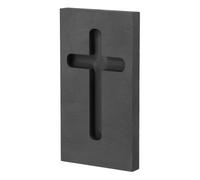 Zerodeko Graphite Cross Casting Mold High-Temperature Crucible Jewelry Melting Mold Reusable Metal Refining for Jewelry Making