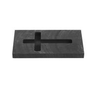 Zerodeko Graphite Cross-Shaped Casting Mold for High-Temperature Gold and Silver Melting, Precious Metal Casting Ingot Mold for Jewelry Making and Metal Refining