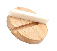 Zerodeko Guitar Bridge Nut and Resonator Biscuit Saddle Kit Made of Maple Wood and Ox Bone with Simple Installation and Lasting Durability for Acoustic Guitar Repair